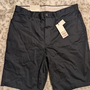 Calvin Klein Men's Dark Gray Flat Front Shorts